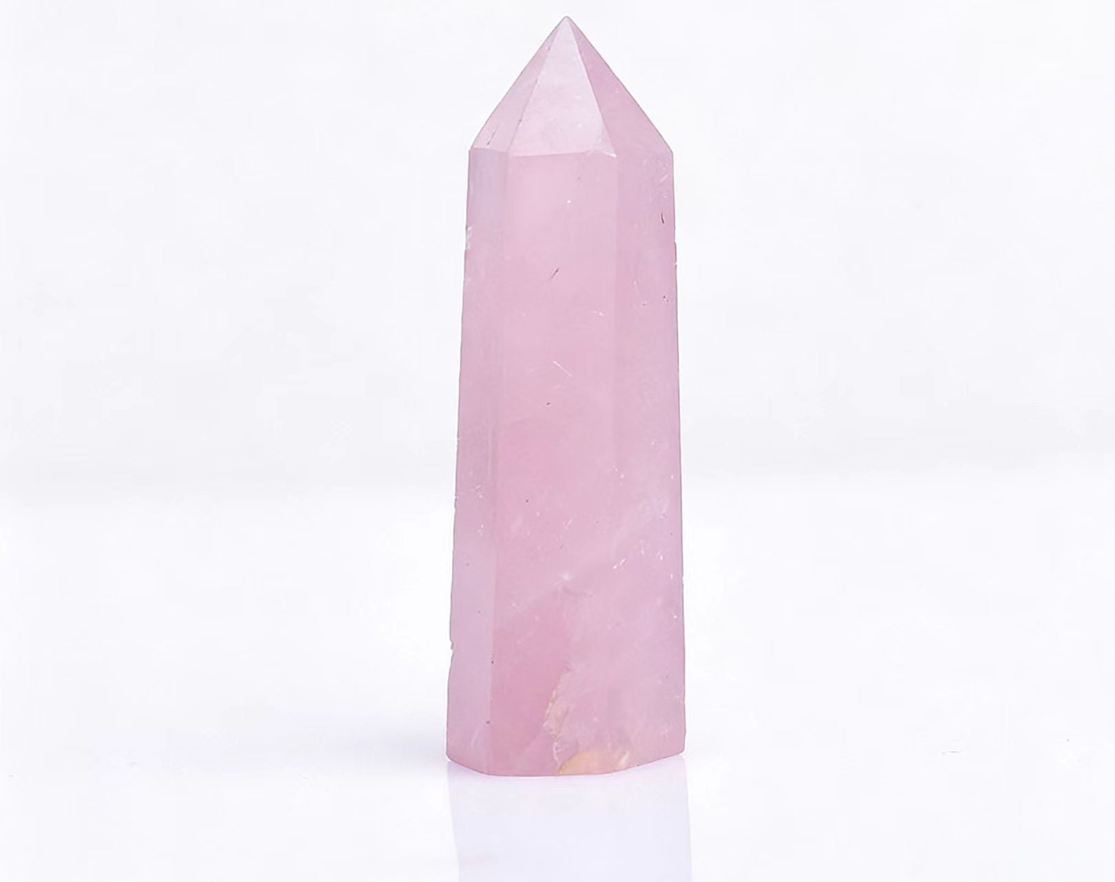 Rose Quartz Crystal Point - Romance & Love Energy