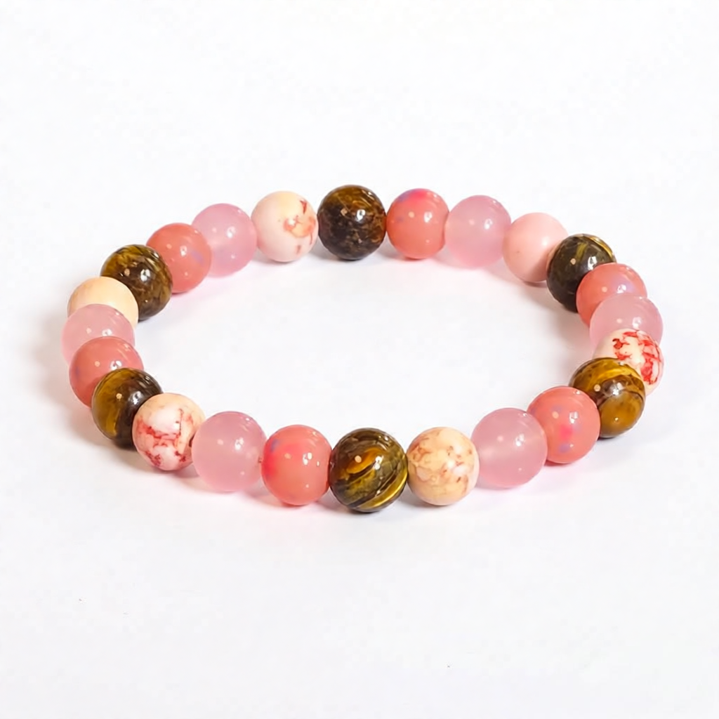 Anxiety Relief Crystal Bracelet - Stress Reduction Calming Mental Balance Healing Bracelet