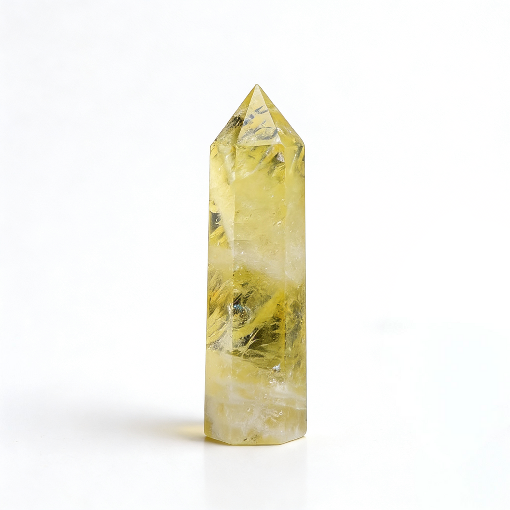 Yellow Citrine Crystal Point | Natural Abundance Stone Tower