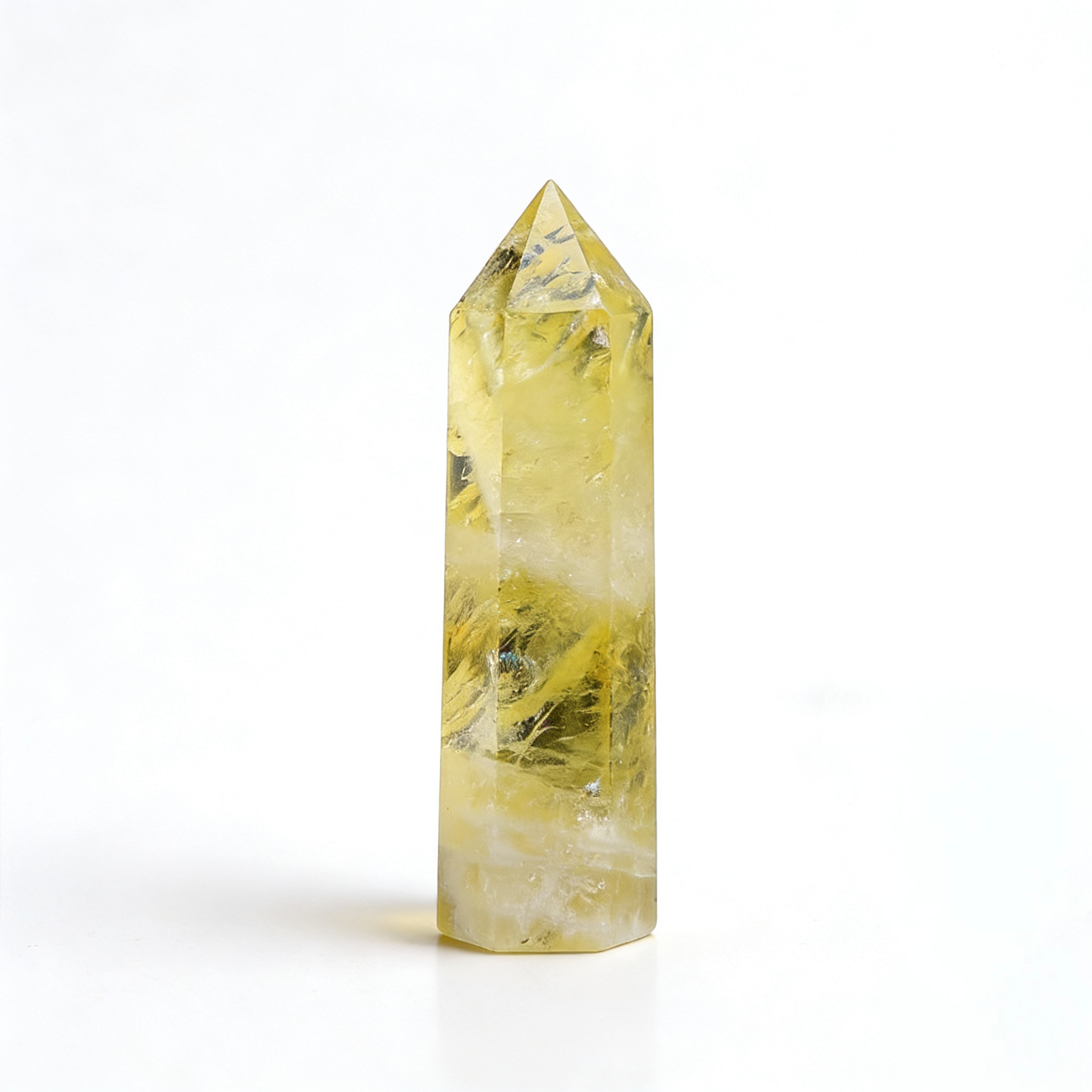 Yellow Citrine Crystal Point | Natural Abundance Stone Tower