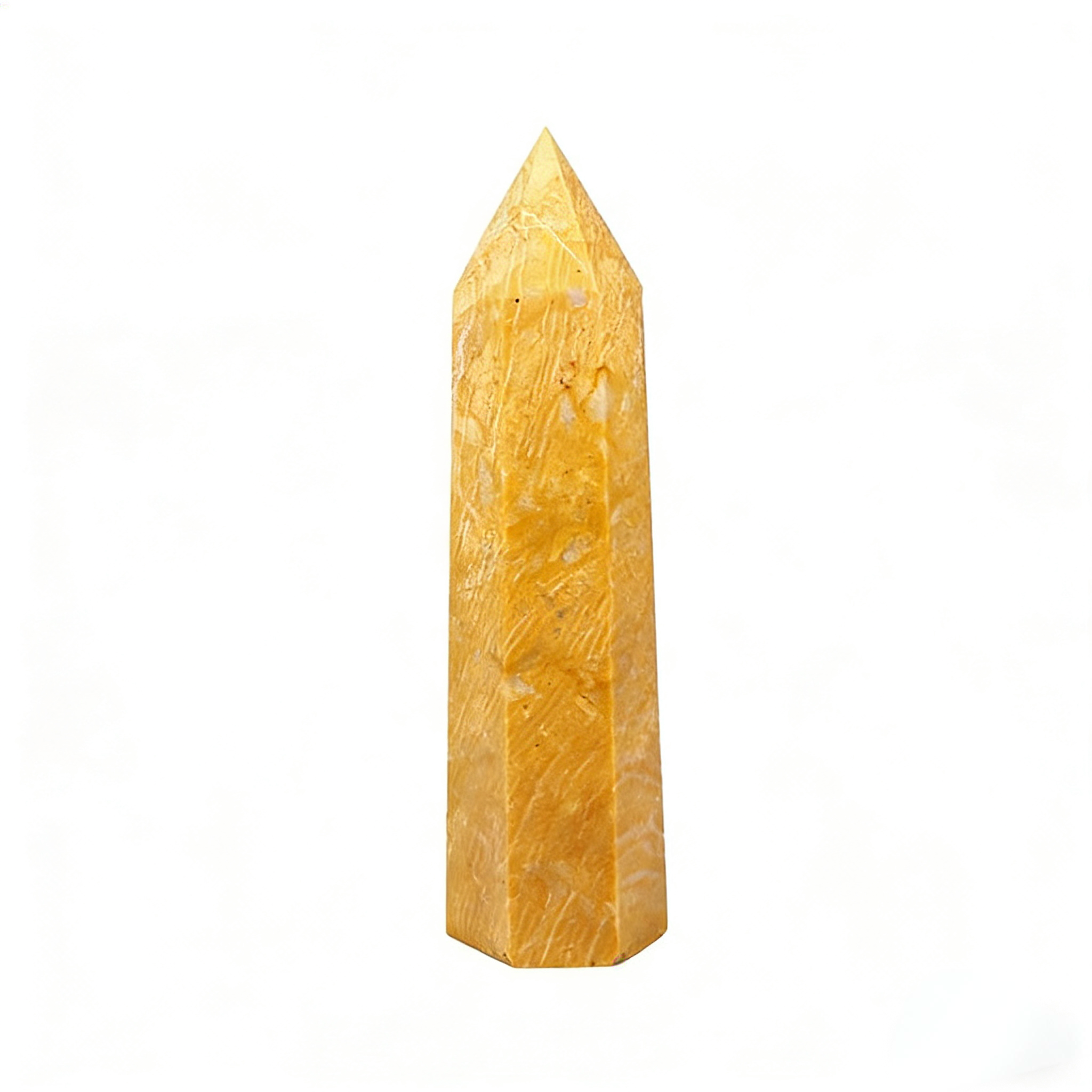 Yellow Citrine Crystal Point | Natural Abundance Stone Tower