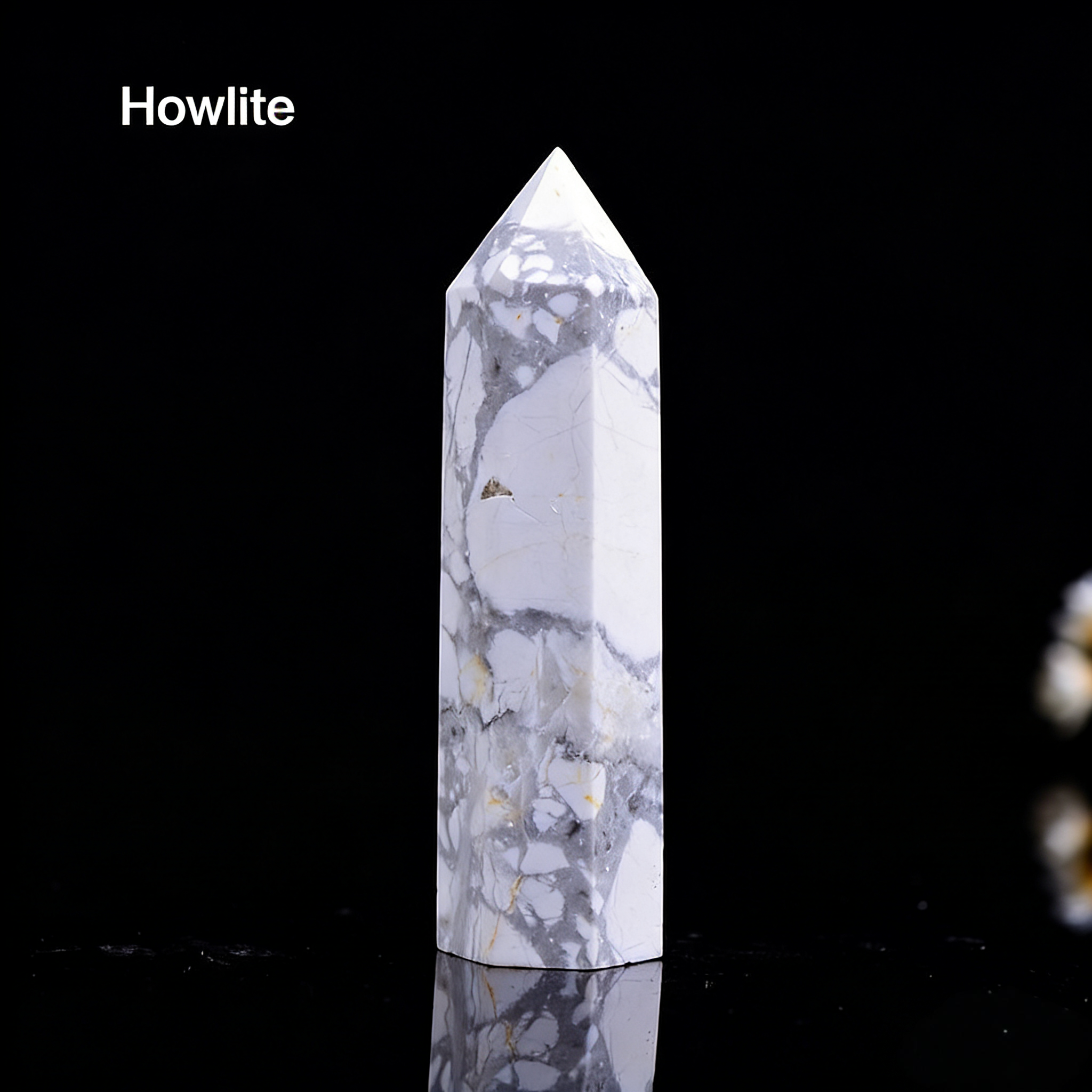 Clear Quartz Crystal Point - Natural Transparent Hexagonal Tower
