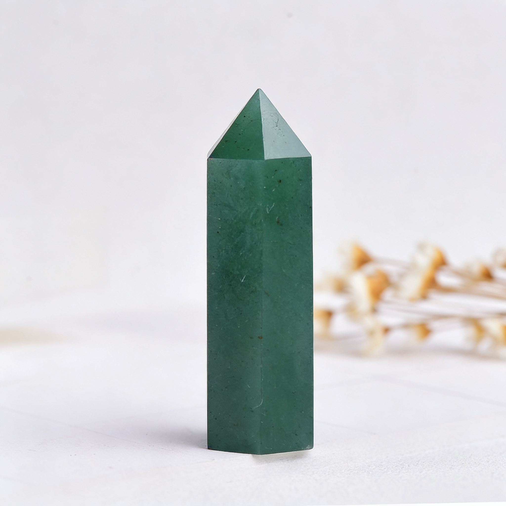Green Crystal Collection | Natural Healing & Prosperity Stone Towers