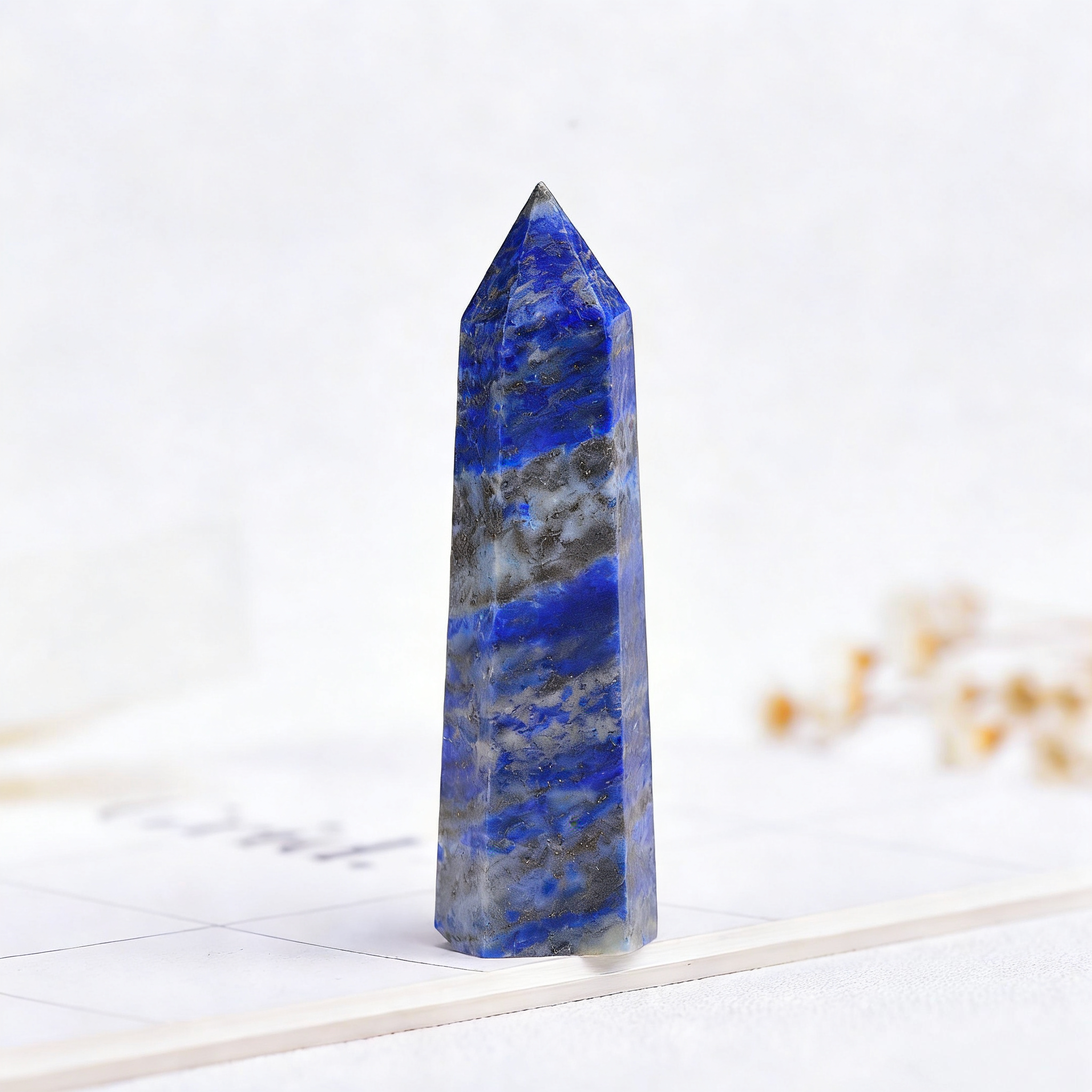 Blue Crystal Collection | Natural Calming & Communication Stone Towers