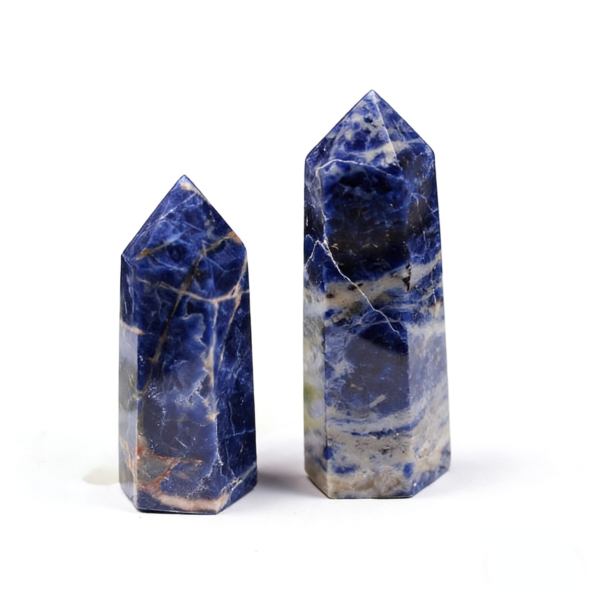 Blue Crystal Collection | Natural Calming & Communication Stone Towers