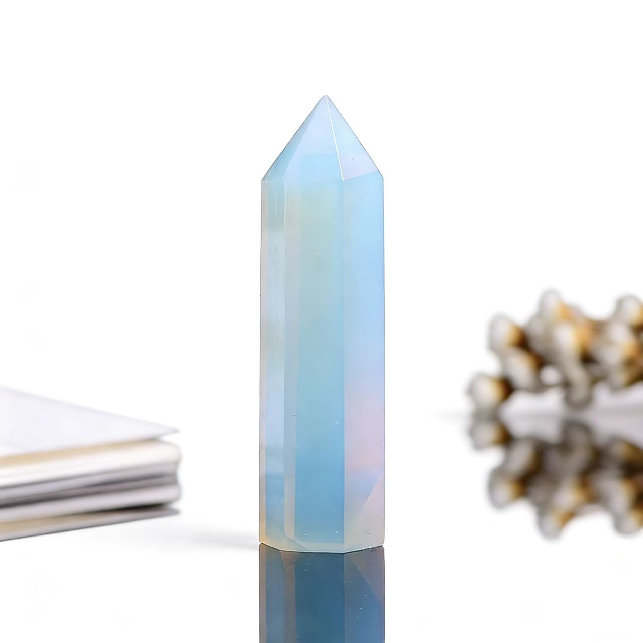 Blue Crystal Collection | Natural Calming & Communication Stone Towers