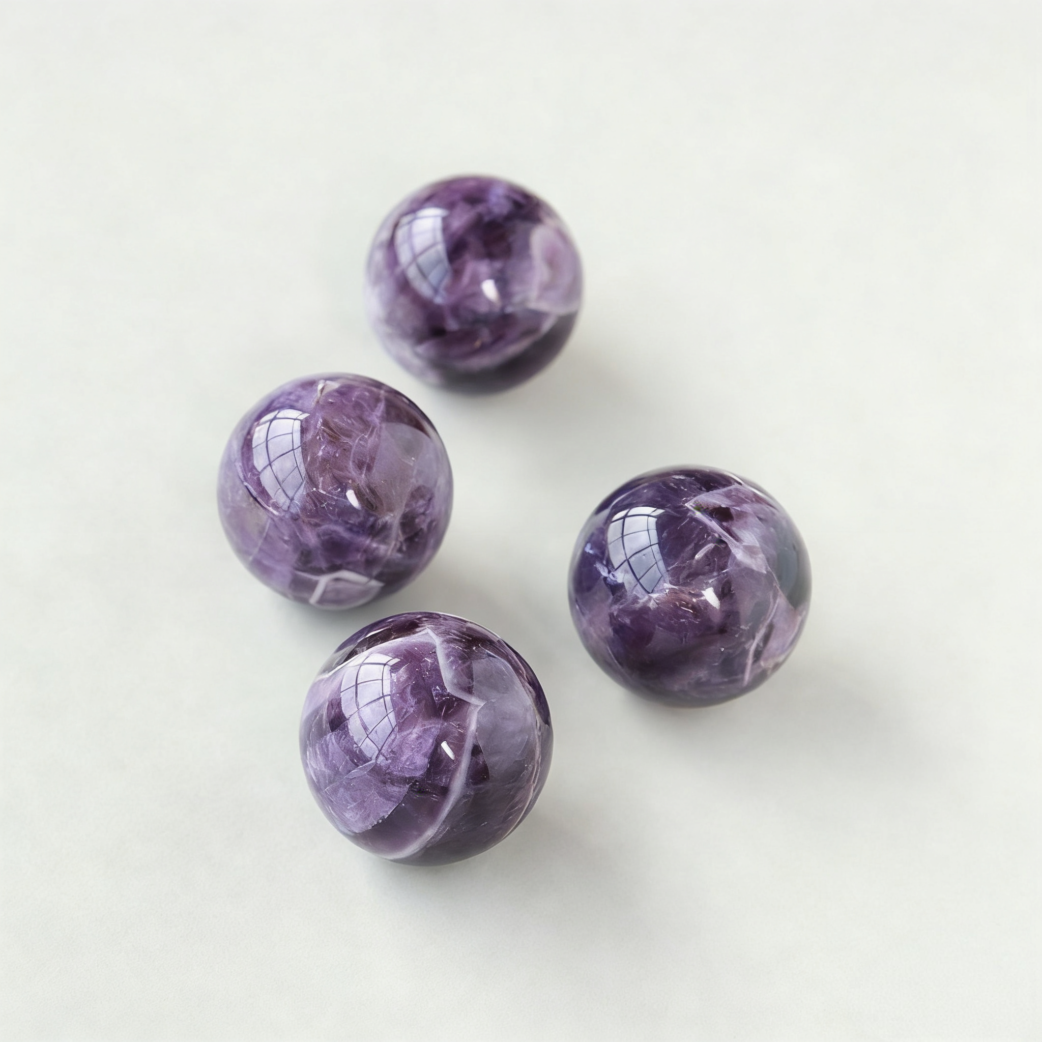 Natural Amethyst Crystal Sphere | Purple Gemstone Ball for Meditation & Decor