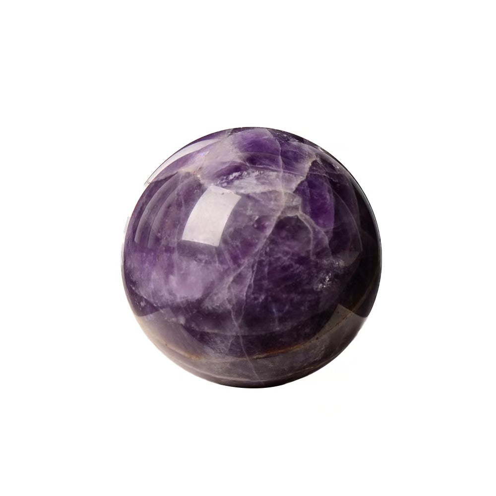 Natural Amethyst Crystal Sphere | Purple Gemstone Ball for Meditation & Decor