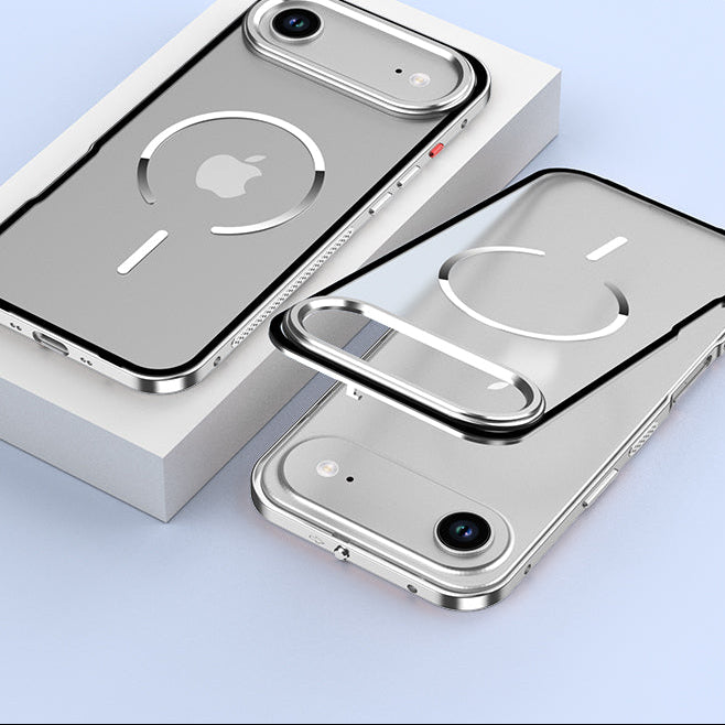 Single-sided Elastic Metal Shell - iPhone MagSafe Case For iPhone
