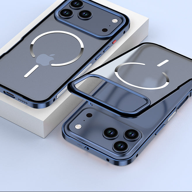 Single-sided Elastic Metal Shell - iPhone MagSafe Case For iPhone