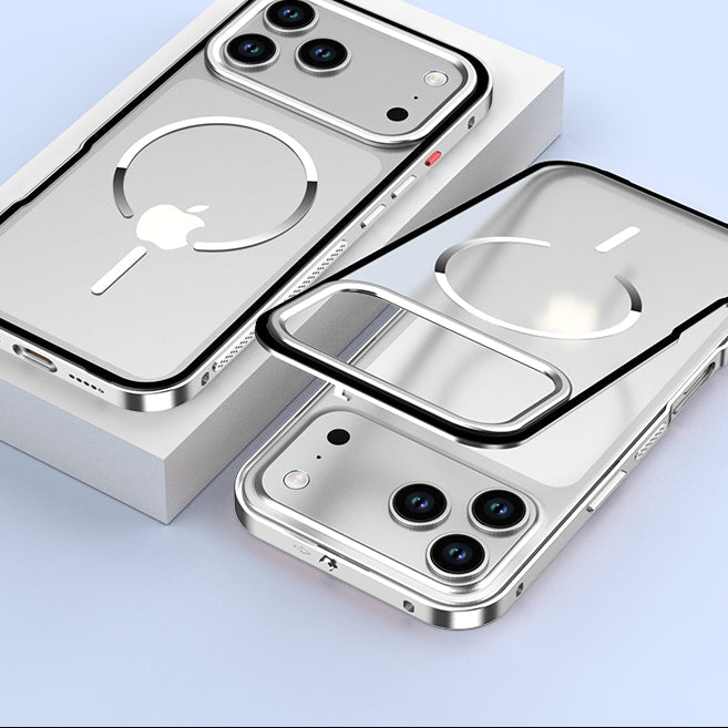 Single-sided Elastic Metal Shell - iPhone MagSafe Case For iPhone