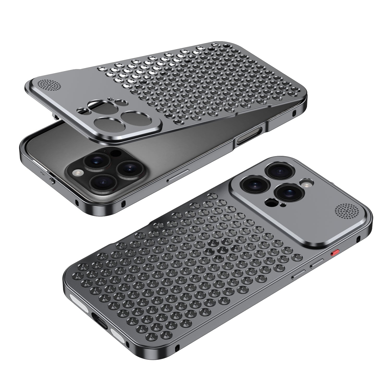 Heat Dissipation Aromatherapy Case with Ring Stand - Shockproof Protection For iPhone