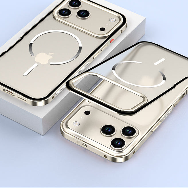 Single-sided Elastic Metal Shell - iPhone MagSafe Case For iPhone