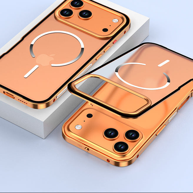 Single-sided Elastic Metal Shell - iPhone MagSafe Case For iPhone