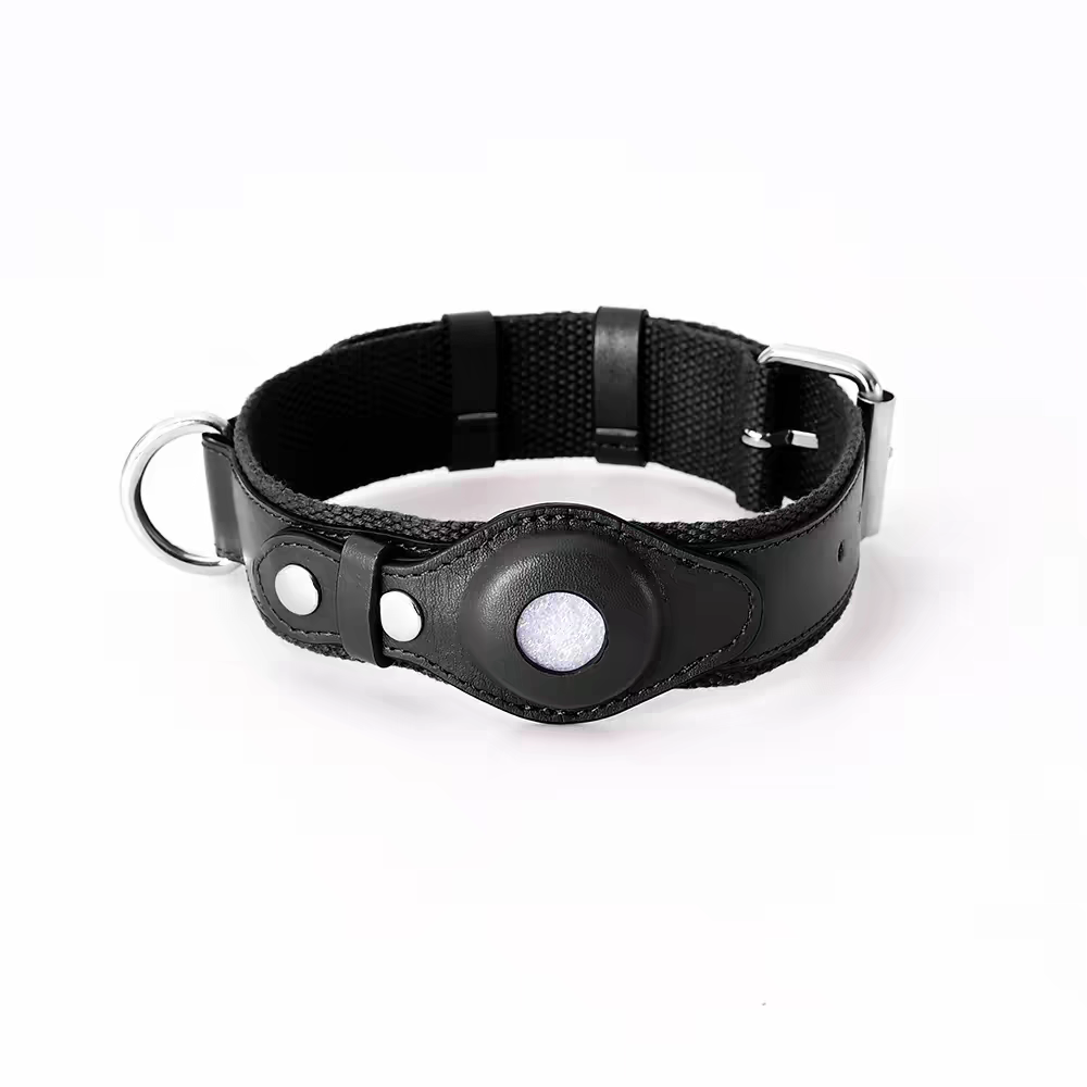 AirTag Pet Collar - Premium Tracking Locator Collar with Anti-Lost Leash & Protective Case Apple Pet Neck Collar