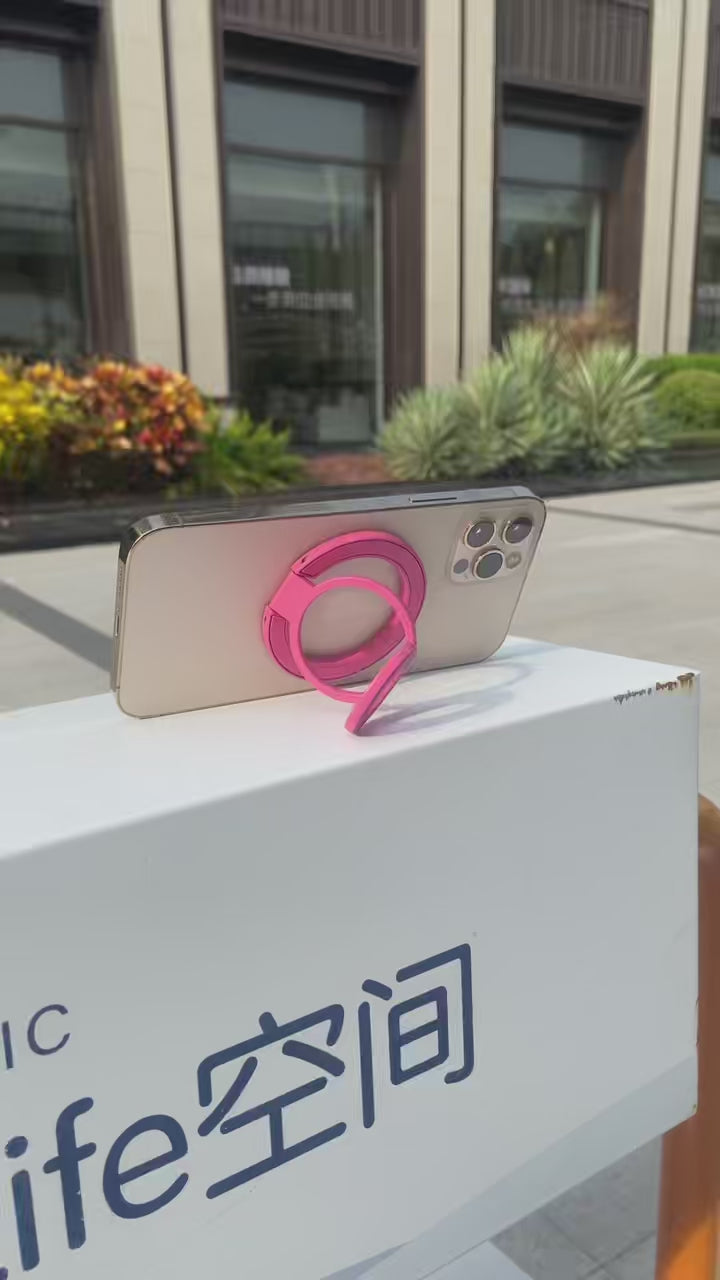 Magnetic Candy Color Metal Ring Stand - Premium Protection For Phone