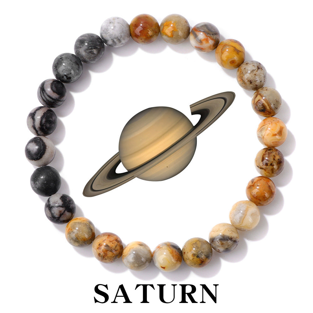 Solar System Planet Bracelet - Natural Stone Healing Crystal Bracelet
